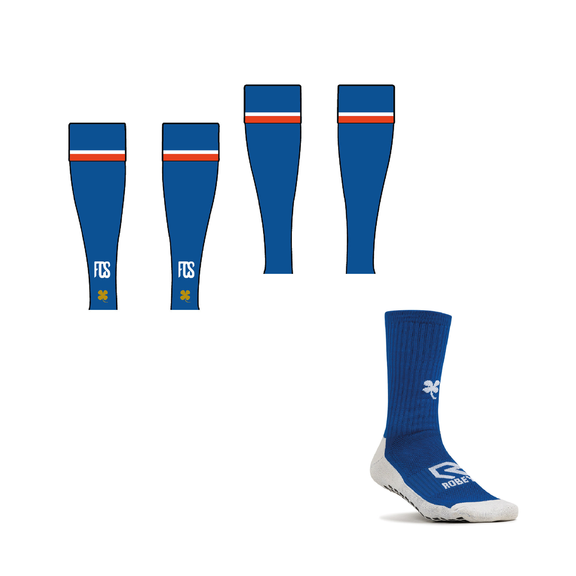 FC Surhústerfean - Footless + Gripsocks set
